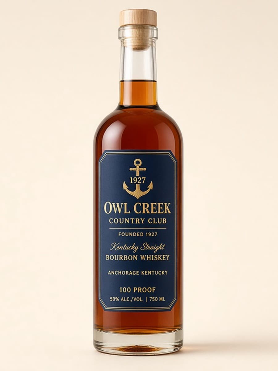 Owl Creek Country Club bourbon bottle