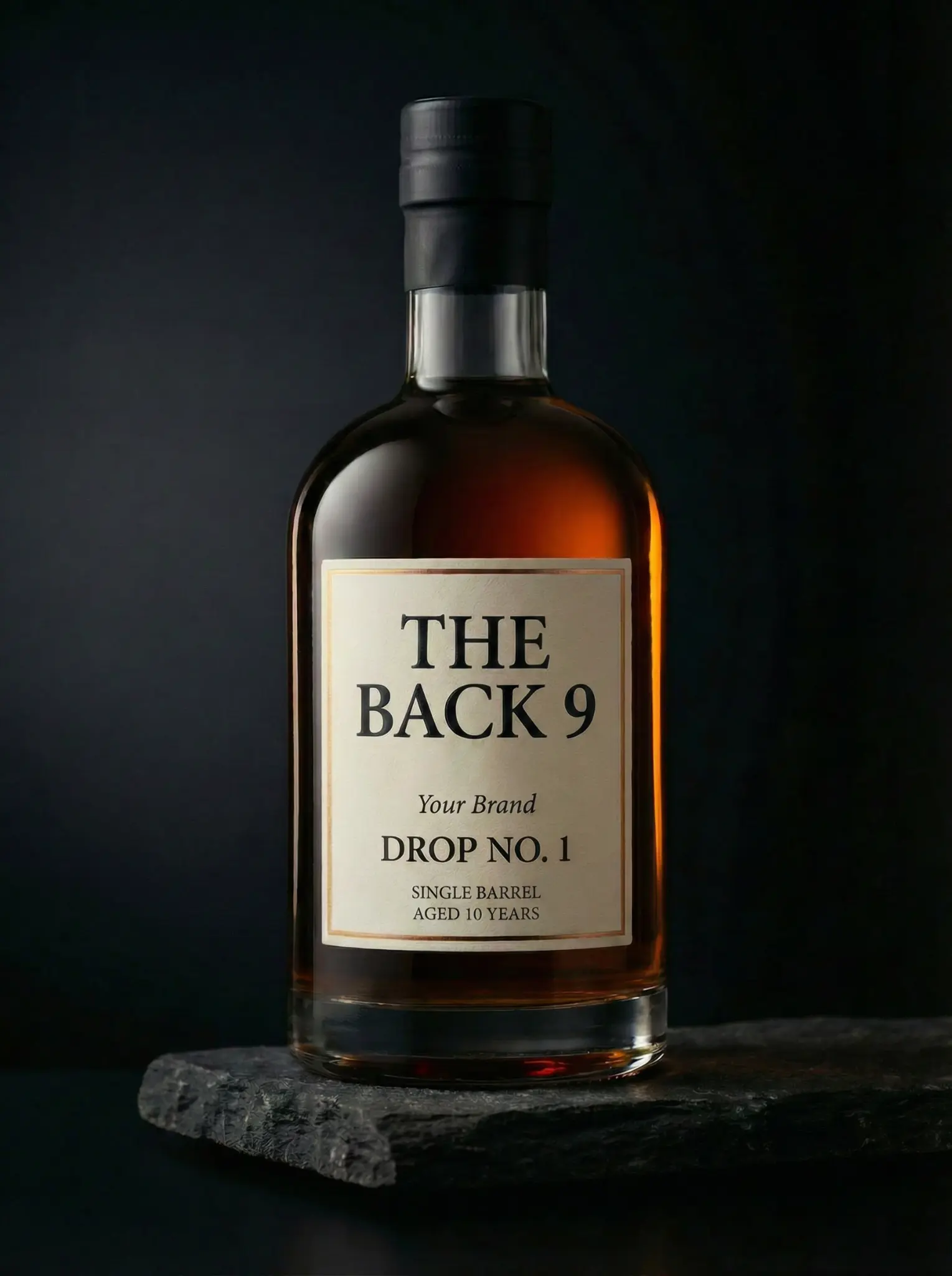 The Back 9 — a creator-owned bourbon concept bottle